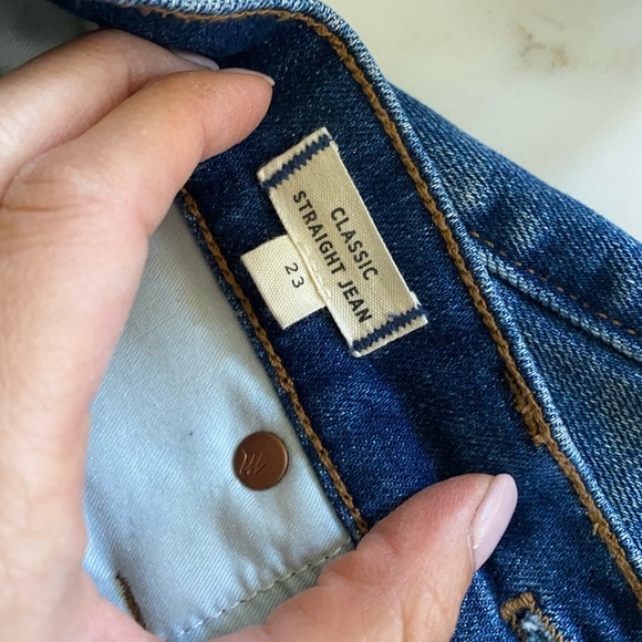 Madewell Classic Straight Jeans size 23 - Picture 6 of 13